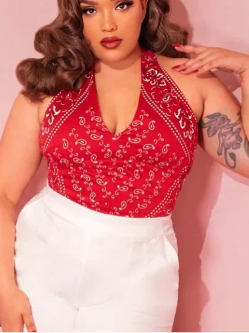 Vixen: Creature From the Black Lagoon™ Vintage Bandana Halter Top, NWT (Size 2X)